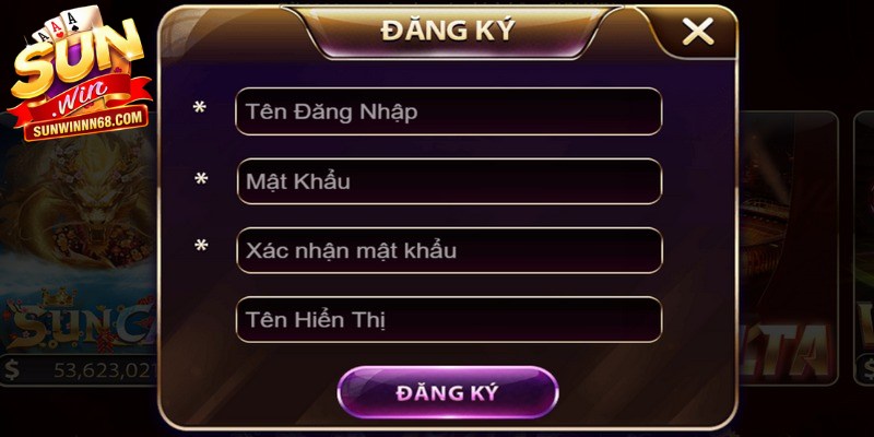 Đăng ký Sunwin thực ra rất đơn giản và nhanh chóng