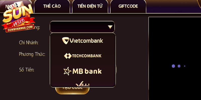 Nền tảng sở hữu hệ thống giao dịch tài chính nạp tiền Sunwin hiện đại